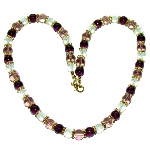 Collier Murano couleur violet